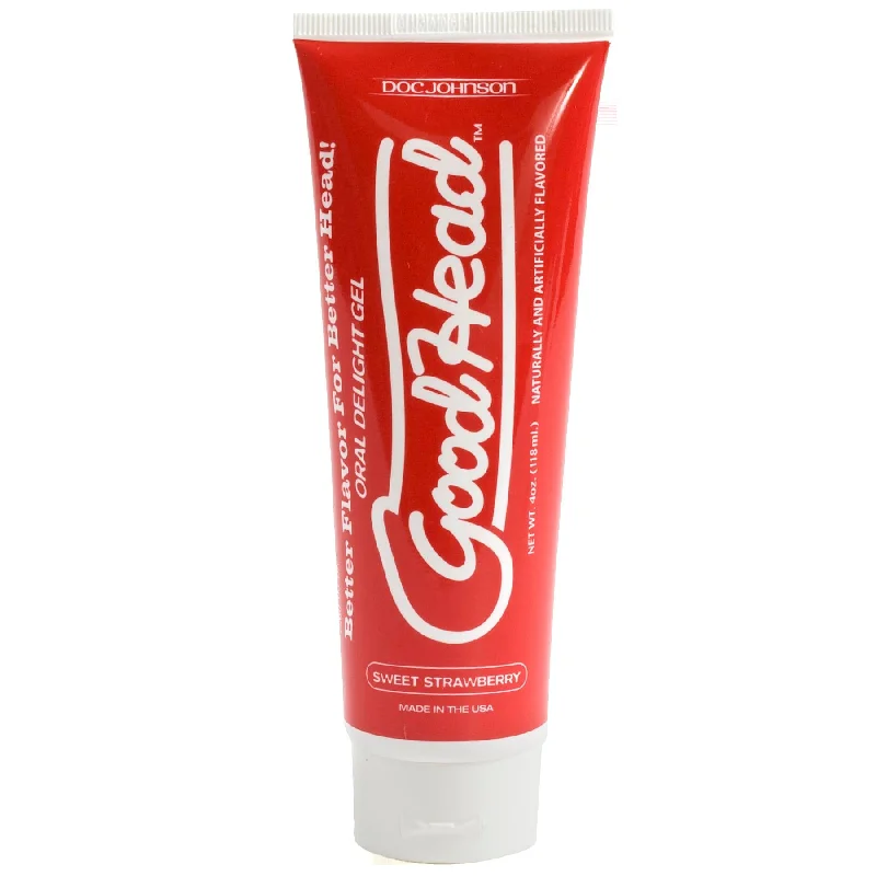 adult toys for discreet moments-Good Head Oral Delight Gel 4 Oz - Sweet Strawberry