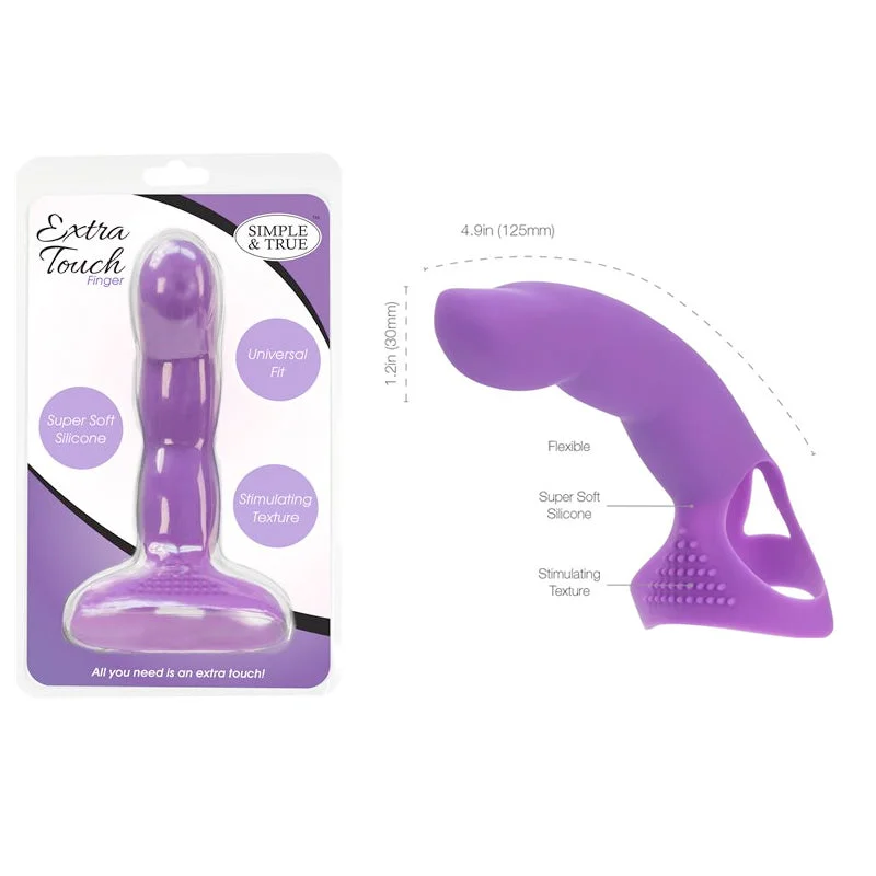 adult toys with ergonomic texture design-Simple and True Extra Touch Finger Pur