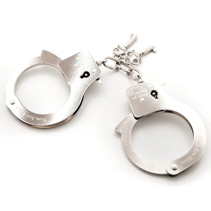 adult toys with smart finish design-Fifty Shades of Grey You Are Mine Metal   Handcuffs