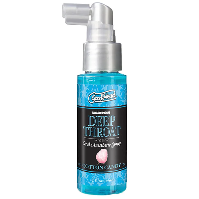 adult toys for discreet playtime-Goodhead - Deep Throat Spray - Cotton Candy - 2  Fl. Oz.