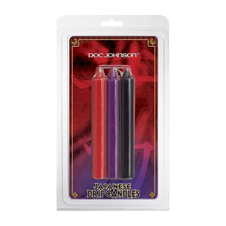 adult toys with silky texture-Japanese Drip Cand-Red,Purple,Black