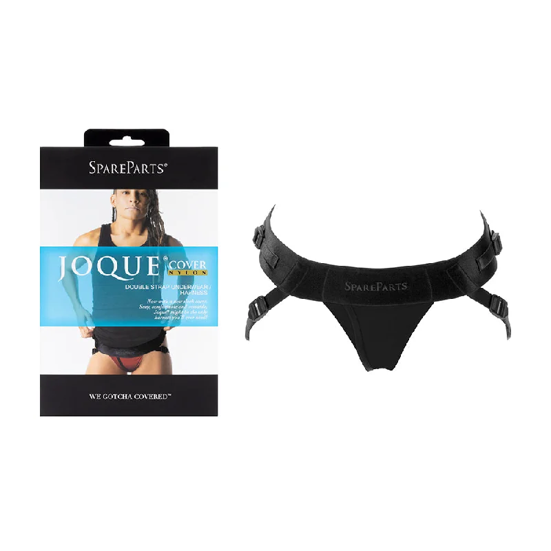 adult toys for romantic fun-SpareParts Joque Cover Undwr Harness Black (Double Strap) Size A Nylon