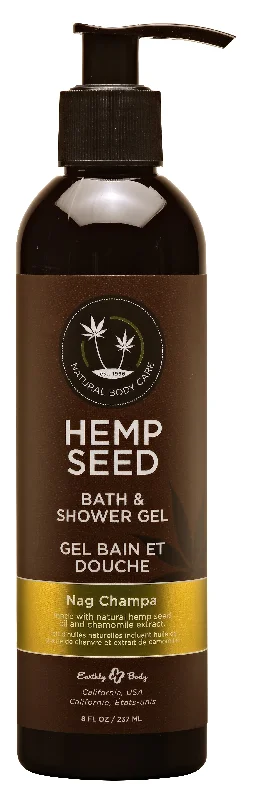 adult toys skin-friendly-Hemp Seed Bath and Shower Gel - Nag Champa - 8 Oz./ 237 ml