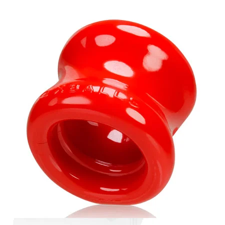 adult toys with ergonomic grip-OxBalls Squeeze, Ball Stretcher, Red