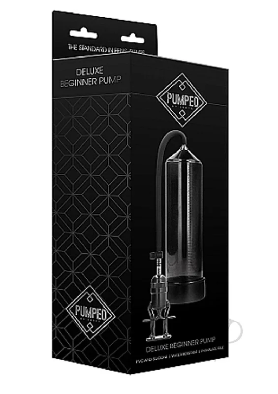 adult toys with sleek texture design-Pumped Deluxe Beginner Pump Black