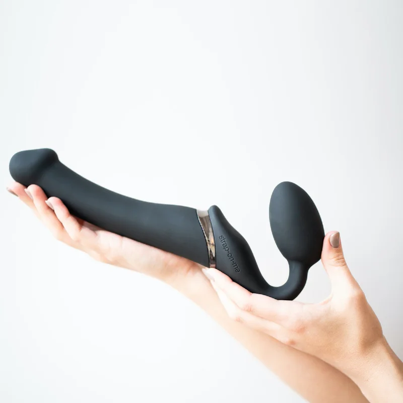 adult toys for women-Strap On Me Vibrating Strap-on Remote Controlled 3 Motors - Black