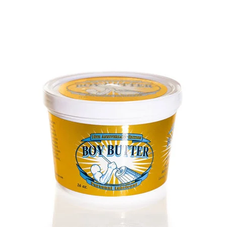 adult toys for sensory pleasure-Boy Butter Gold Anniversary Edition 16oz