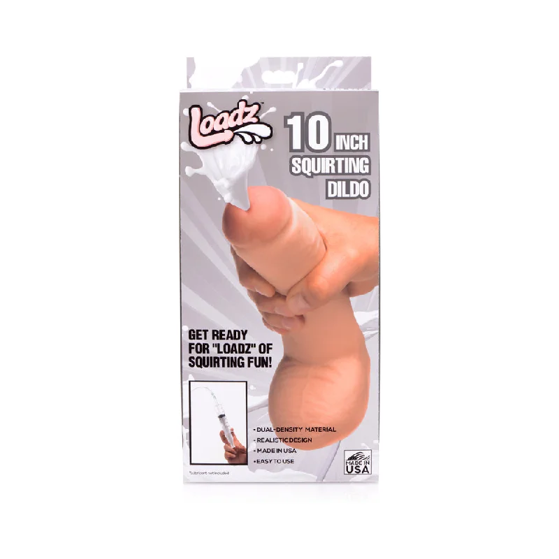 adult toys waterproof design-Loadz 10 in. Dual Density Squirt Cock