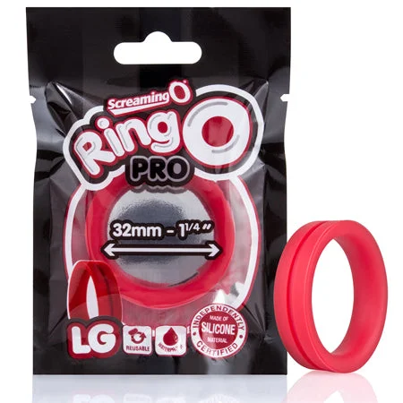 adult toys with heat technology-Screaming O RingO Pro Lg Red