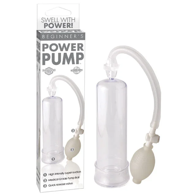 adult toys with travel lock-Pipedream Beginner's Power Pump Clear