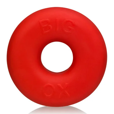 adult toys with magnetic charging-OxBalls Big Ox Cockring Red Ice