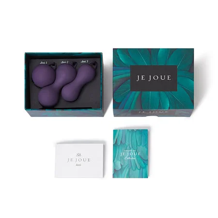 adult toys with ergonomic finish design-Je Joue Ami 3-Piece Silicone Kegel Set Purple