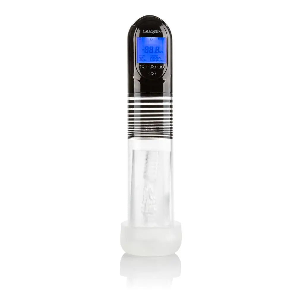 adult toys for discreet moments-12-inch Colt Clear Automatic Smart Rechargeable Vibrating Penis Pump