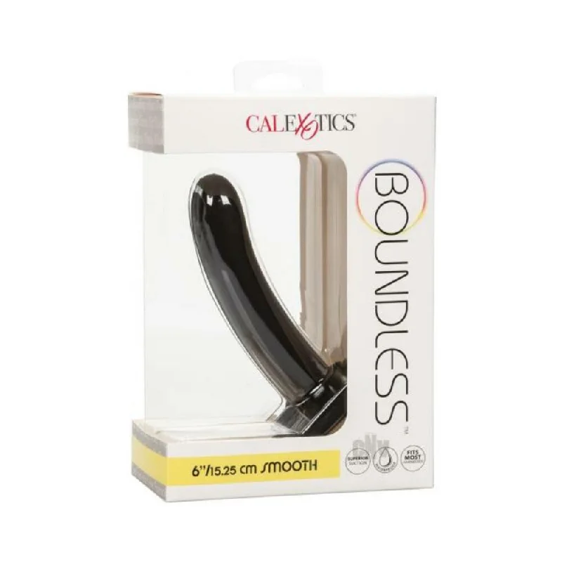 adult toys with flexible tip design-Boundless 6" Smooth - Black