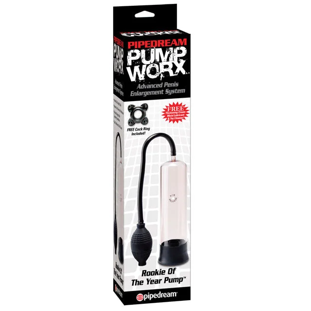 adult toys for romantic relaxation-Pipedream Pump Worx Rookie of the Year Pump Clear/Black