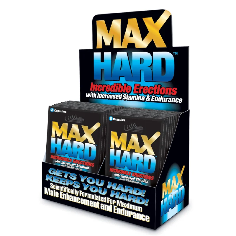 adult toys with quiet motor-Max Hard Enhancement Capsules - 24 Packet Display