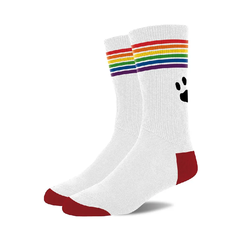 adult toys for couples bonding-Prowler Pride Socks White