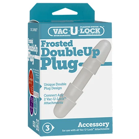 adult toys for discreet pleasure-Vac-U-Lock - Frosted DoubleUp Plug Frost