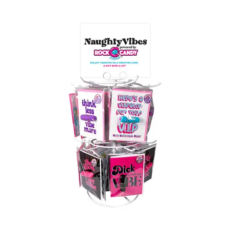 adult toys for couples exploration-Naughty Vibes 2 Tier Spinner Display