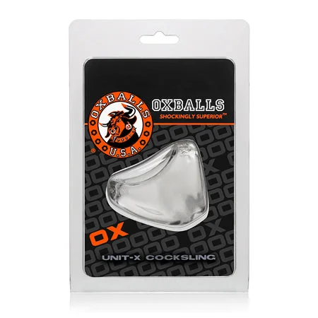 adult toys with vibration patterns-OxBalls Unit-X, Cocksling, Clear