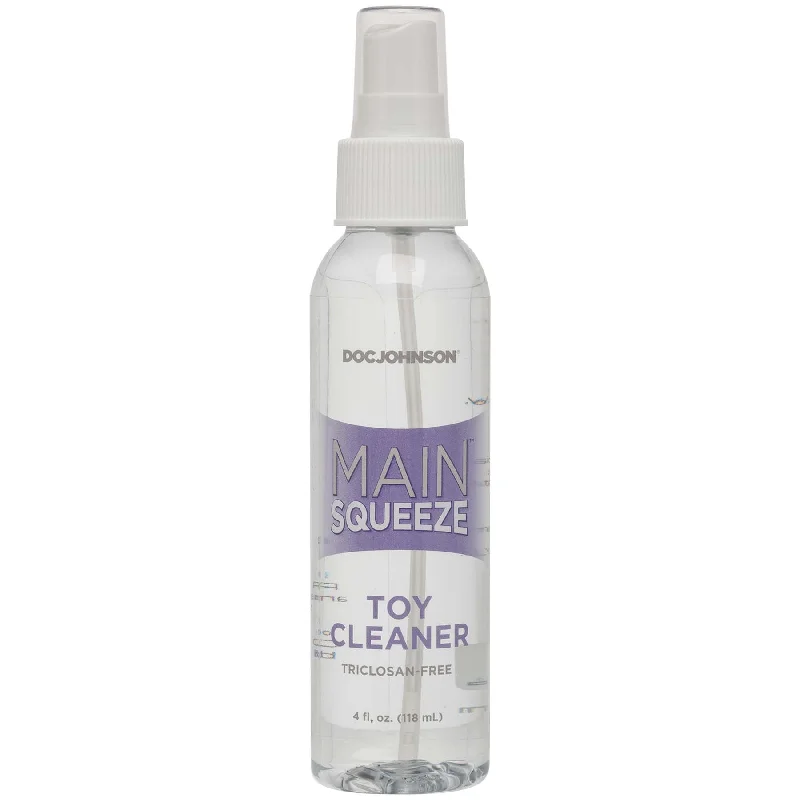 adult toys for discreet pleasure-Main Squeeze - Toy Cleaner - 4 Fl. Oz..