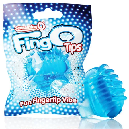 adult toys for couples bonding-Screaming O FingO Tips Blue