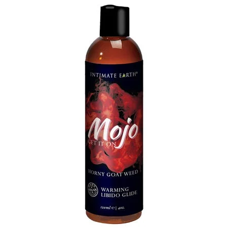 adult toys for discreet relaxation-Intimate Earth Mojo Horny Goat Weed Warming Libido Glide 4 oz.