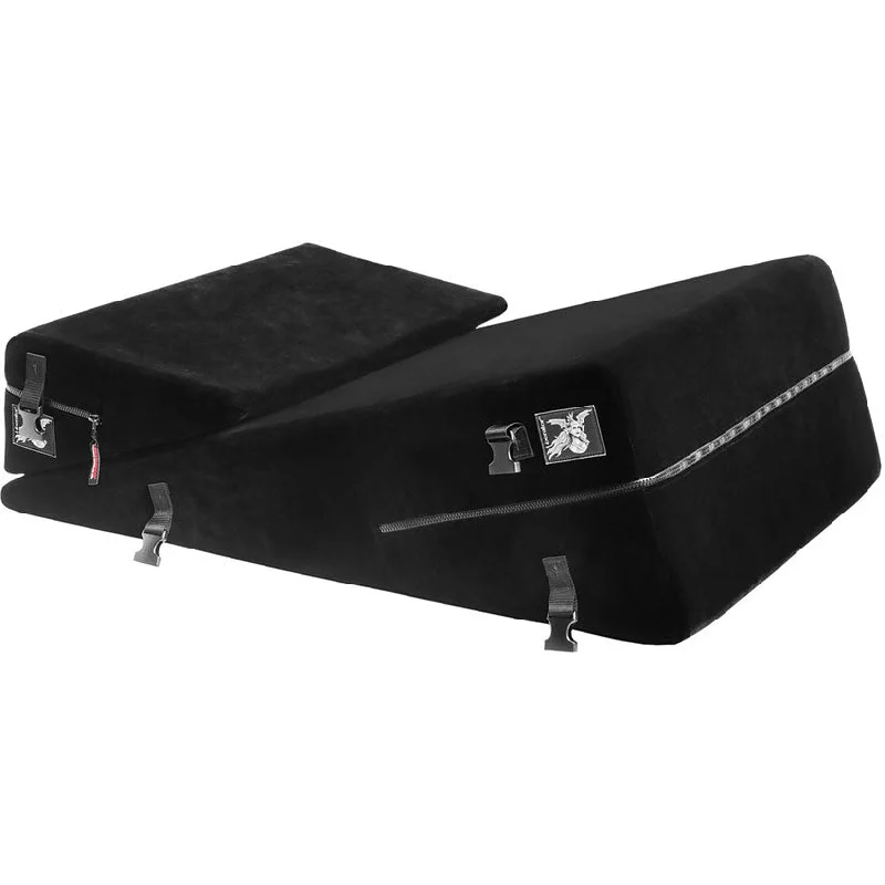 adult toys with dual motors-Liberator Black Label Wedge/Ramp Combo-Midnight Black