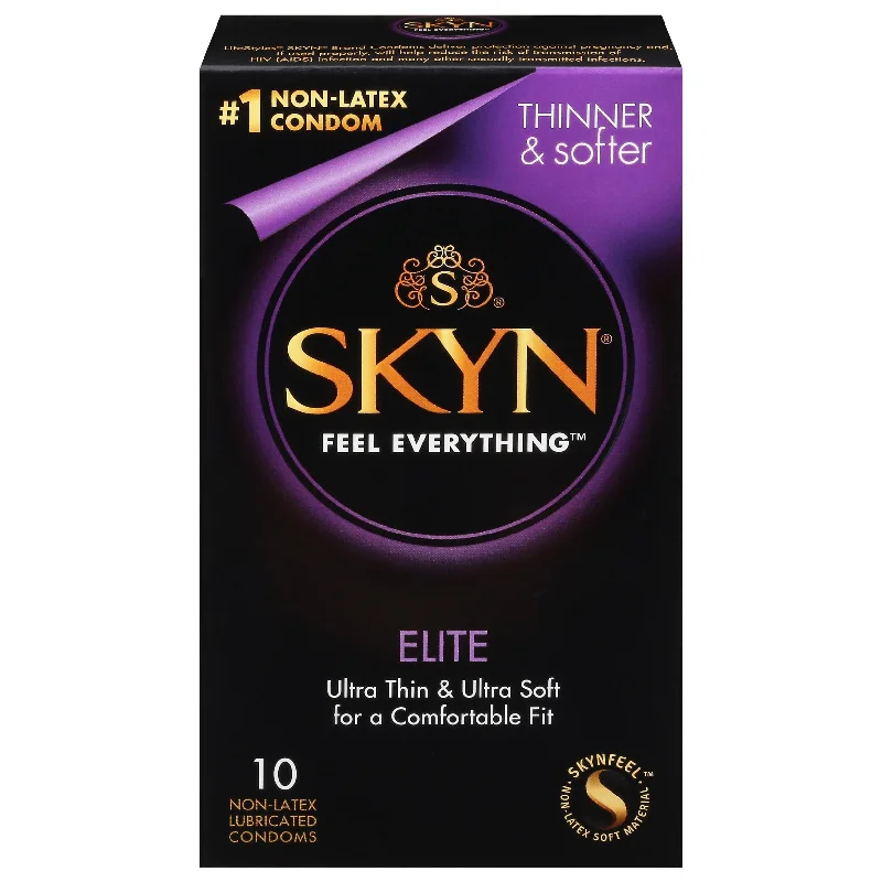 adult toys with smooth silicone finish-Lifestyles Skyn Elite - 12 Pack