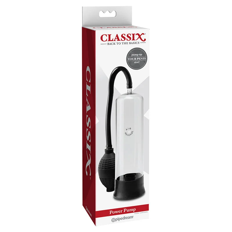 adult toys for discreet pleasure time-Pipedream Classix Power Pump Clear/Black