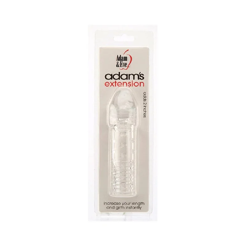 adult toys with heated design settings-Adam & Eve Adam's Extension 2 in. Penis Extender Clear