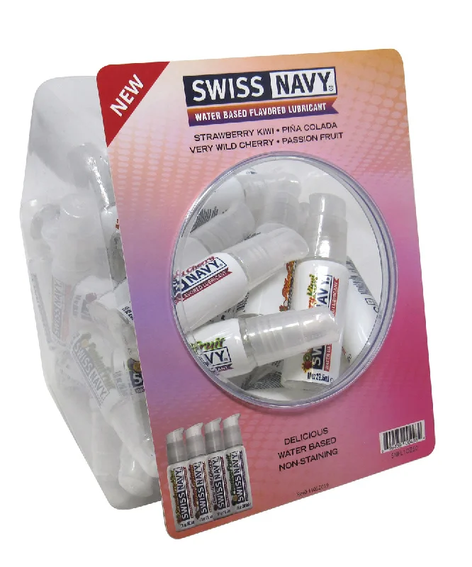 adult toys with adjustable design finish-Swiss Navy 4 Flavored 1oz 50ct Fishbowl