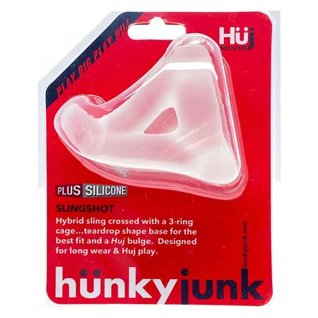 adult toys with sleek finish settings-hunkyjunk SLINGSHOT 3-Ring Teardrop Sling Ice