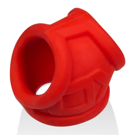 adult toys for adventurous couples-OxBalls Oxsling Cocksling Red Ice