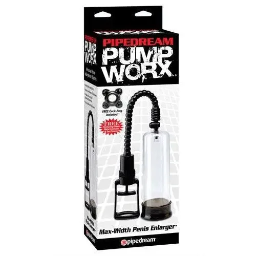 adult toys for intimate pleasure-Pump Worx Max-Width Penis Enlarger - Black