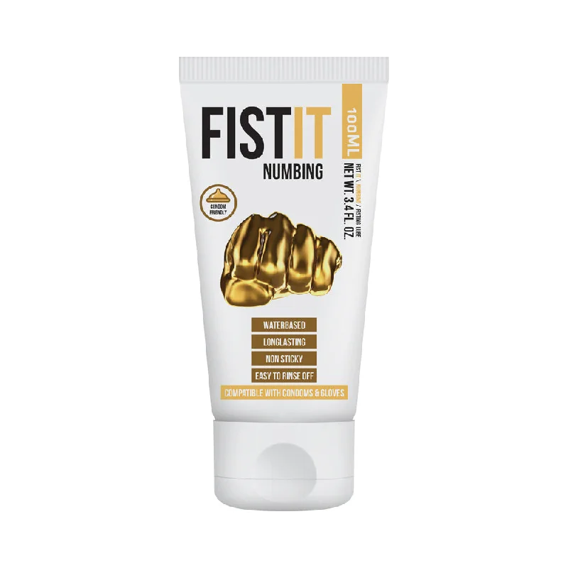 adult toys with adjustable speed-Fist It Numbing Water-Based Fisting Lube 100ml / 3.4 oz.