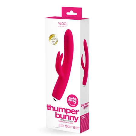 adult toys for weekend fun-Vedo Thumper Bunny Rechargeable Dual Vibe Pretty Pink