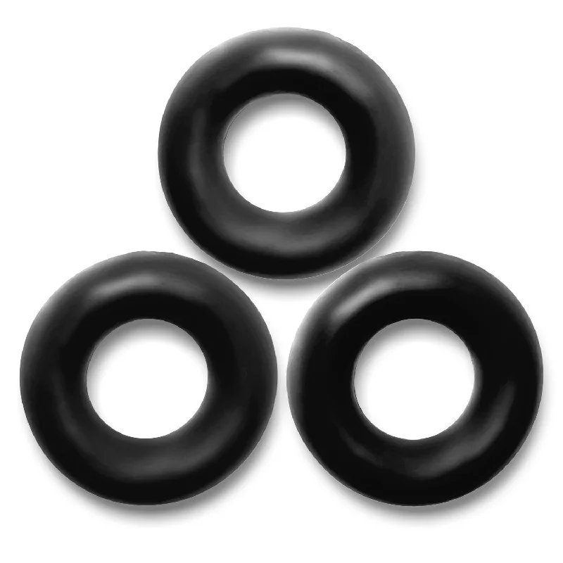 adult toys for personal enjoyment-Fat Willy 3-Pack Jumbo C-Rings - Black