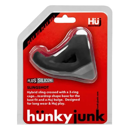 adult toys with powerful modes-Hunkyjunk SLINGSHOT 3-ring teardrop tar