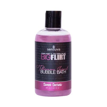 adult toys stylish design-Sensuva Big Flirt Pheromone-Infused Bubble Bath Sweet Secrets 8 oz.