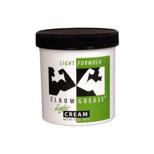 adult toys for solo use-Elbow Grease Light Cream - 15 Oz.