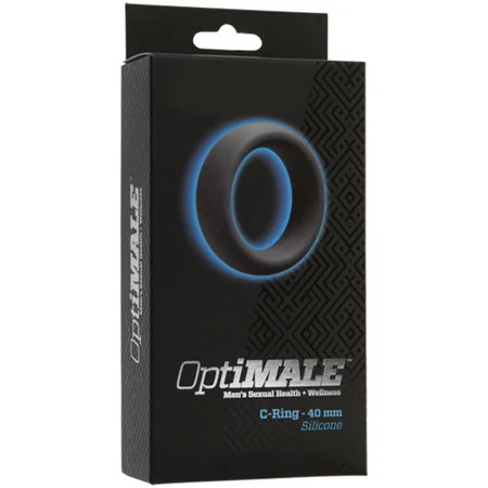 adult toys for bedroom intimacy-OptiMALE – C-Ring – 40mm Slate