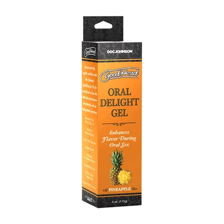 adult toys for couples bonding-GoodHead Oral Delight Gel Pineapple 4 oz.