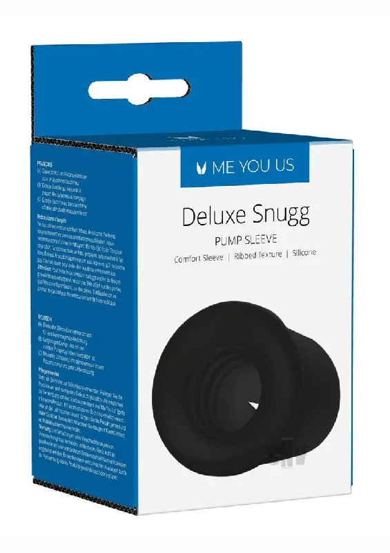 adult toys for intimate pleasure-Myu Deluxe Snug Pump Sleeve Blk