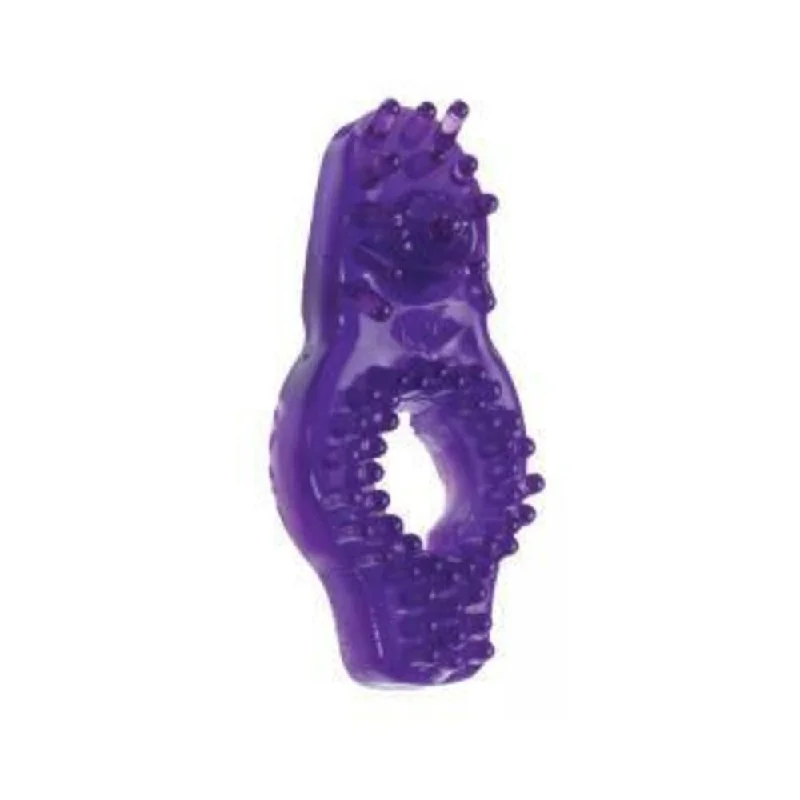 adult toys for sensory exploration-Dual Noduled Purp Stretch Slv