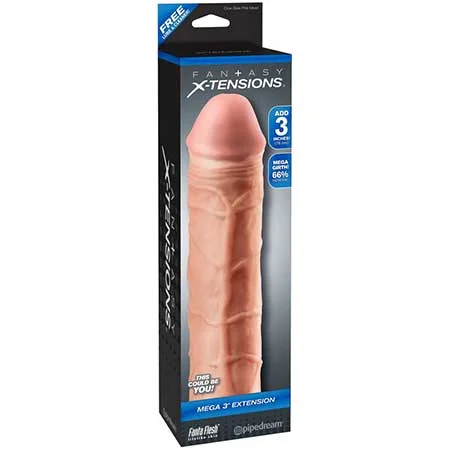 adult toys for sensual wellness time-Pipedream Fantasy X-tensions Mega 3 in. Extension Beige