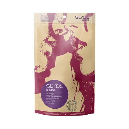 adult toys with waterproof material design-Glyde Slimfit Latex Condoms 36-Pack