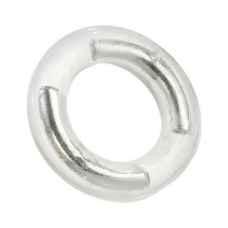 adult toys with powerful texture-Support Plus Enhancer Ring Clear