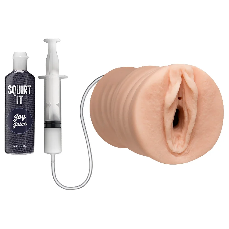 adult toys with quiet feature-Squirt It - Squirting Pussy Stroker With Joy Juice - Vanilla