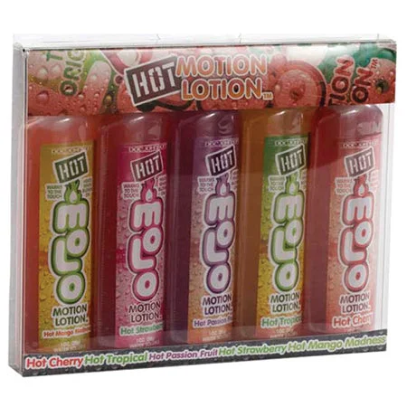 adult toys with variable intensity-Hot Motion Lotion 5 Pack 1oz.